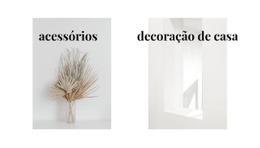 Acessórios Para Casa - Design De Site Profissional