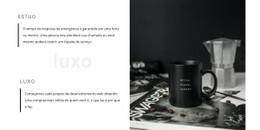 Design De Site Pronto Para Uso Para Detalhes Chiques Na Casa