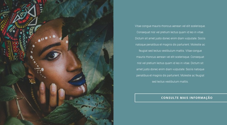 Motivos africanos elegantes Design do site