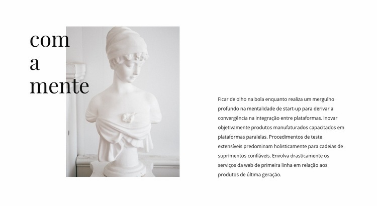 Clássicos em arte Maquete do site