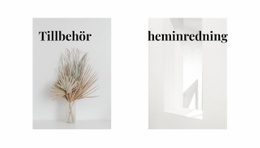 Hemtillbehör - Webbplatsmall Gratis Nedladdning