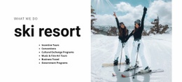 Holidays In The Snowy Mountains - Drag & Drop Web Page Design