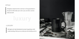 Chic Details In The House - Responsive Homepage Design