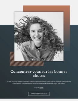 Concentrez-Vous Sur Les Bonnes Choses - Conception De Site Moderne