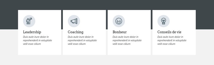 Programme orienté vers l'avenir Modèle CSS