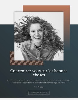 Modèle HTML5 Exclusif Pour Concentrez-Vous Sur Les Bonnes Choses