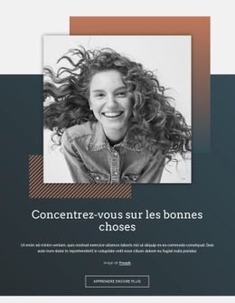 Concentrez-Vous Sur Les Bonnes Choses - Page De Destination À Conversion Élevée