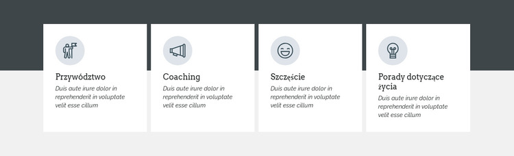 Program zorientowany na przyszłość Szablon witryny sieci Web