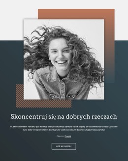 Skoncentruj Się Na Dobrych Rzeczach - Jednostronicowy Szablon Witryny Internetowej