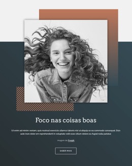 Foco Nas Coisas Boas - Design Moderno Do Site