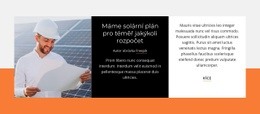 Solární Energetické Systémy - Šablona Pro Přidání Prvků Na Stránku