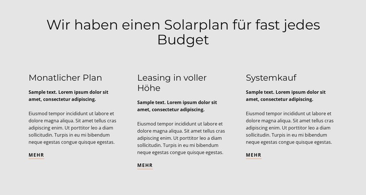 Solarplan CSS-Vorlage