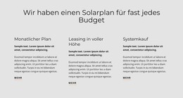 HTML-Landingpage Für Solarplan