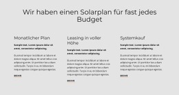 Solarplan - HTML Generator