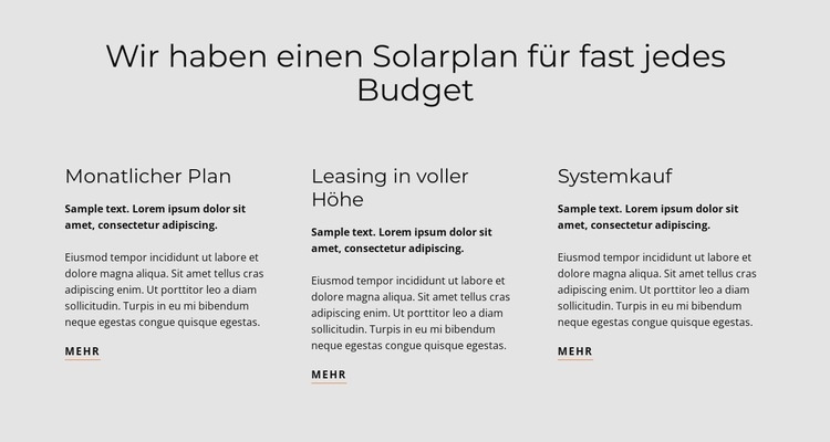 Solarplan HTML Website Builder