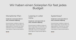 Solarplan - Benutzerdefinierte Joomla-Vorlage