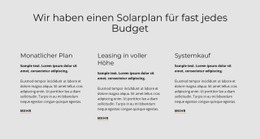 Website-Design Solarplan Für Jedes Gerät