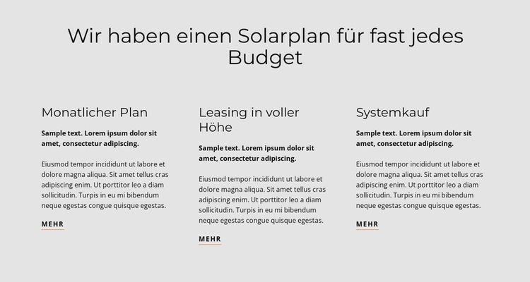 Solarplan Website design