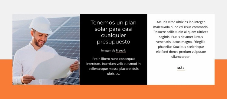 Sistemas de energía solar Creador de sitios web HTML