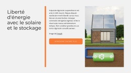 Conception De Site Web Pour À Propos De L'Énergie Solaire