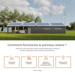 Usine De Panneaux Solaires Bootstrap Gratuit