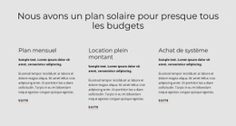 Plan Solaire - Maquette De Site Web Gratuite