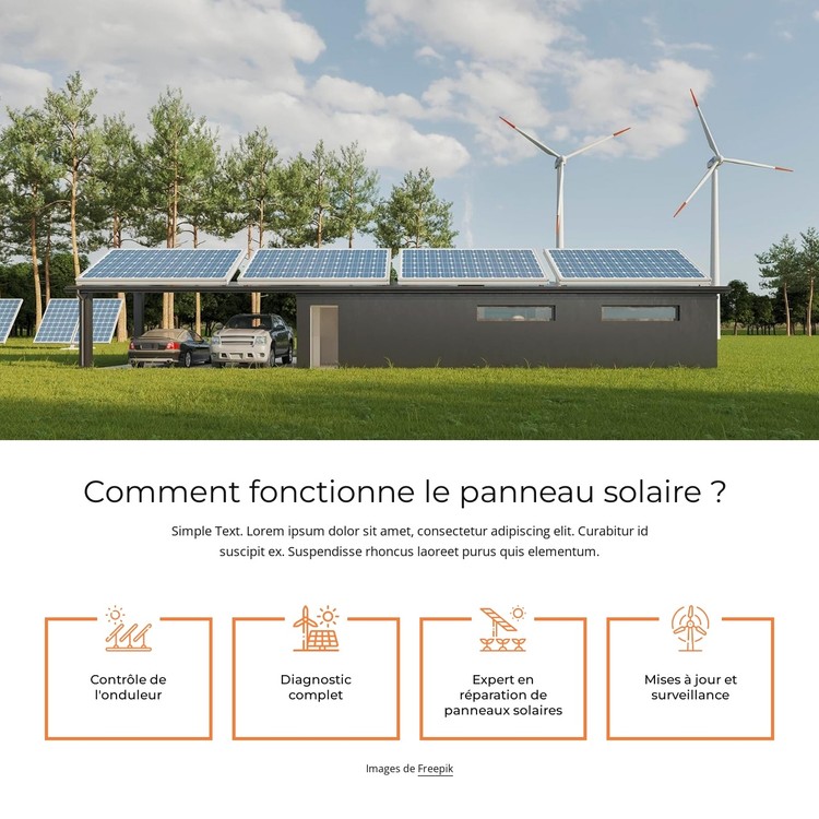 Usine de panneaux solaires Modèle CSS