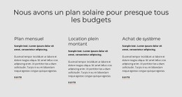 Plan Solaire : Modèle D'Une Page Pour N'Importe Quel Appareil