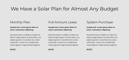 Solar Plan