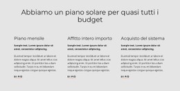 Piano Solare Modello Di Layout CSS