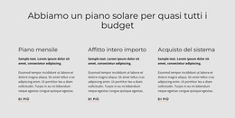 Destinazione HTML Per Piano Solare