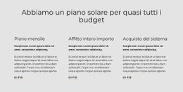 Piano Solare - Modello HTML5