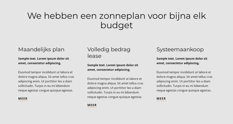 Zonneplan CSS-sjabloon