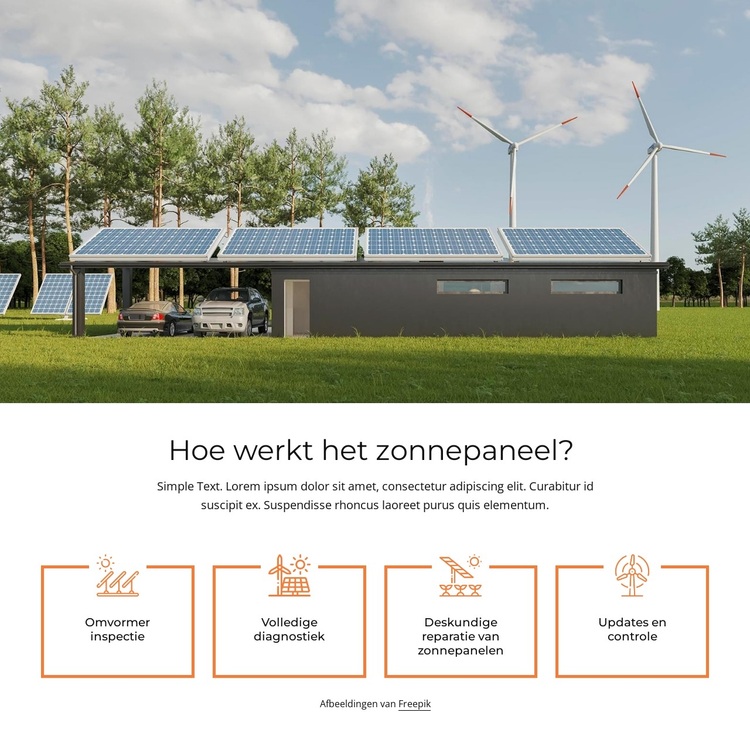 Fabriek voor zonnepanelen WordPress-thema