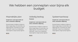 Zonneplan - Gratis Websitesjabloon