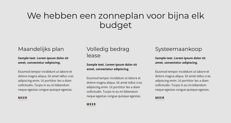 Zonneplan Website sjabloon