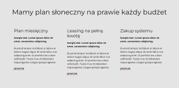 Plan Słoneczny - HTML Generator