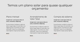 Design De Site Plano Solar Para Qualquer Dispositivo