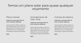 Destino HTML Para Plano Solar