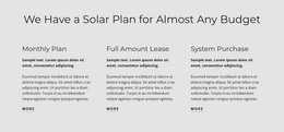 Solar Plan