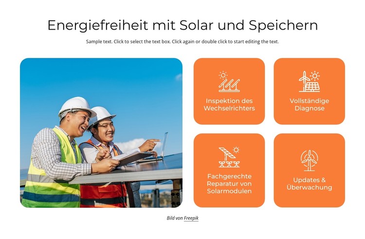 Energiefreiheit CSS-Vorlage