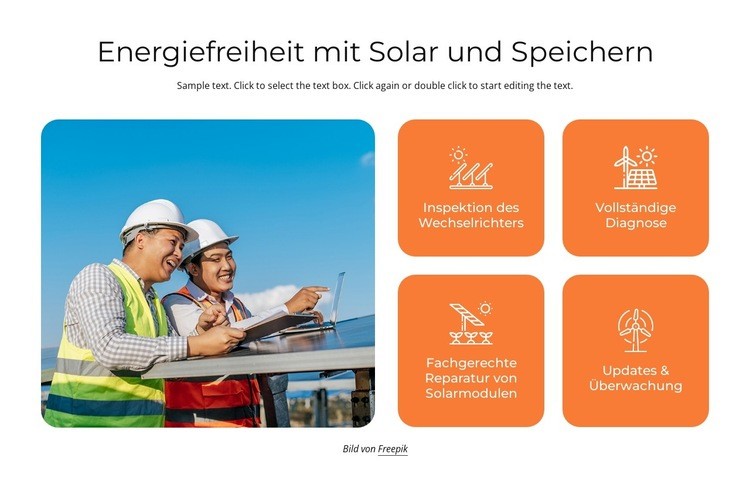 Energiefreiheit HTML Website Builder