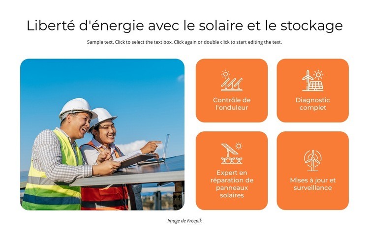 Liberté d'énergie Modèle HTML5