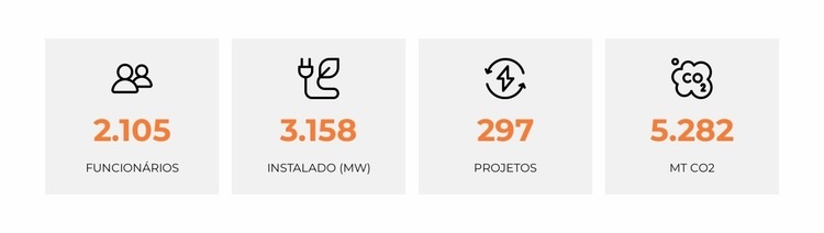 Painéis solares coletam energia do sol Construtor de sites HTML