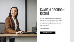 Kvalitní Obchodní Řešení – Šablona Stránky HTML