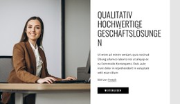 Qualitativ Hochwertige Geschäftslösungen CSS-Vorlage