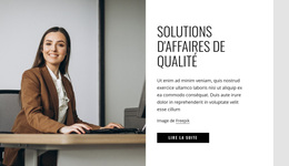 Solutions D'Affaires De Qualité – Thème WordPress Et WooCommerce