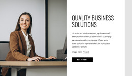 Quality Business Solutions - HTML Page Template