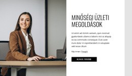 Minőségi Üzleti Megoldások - HTML Oldalsablon