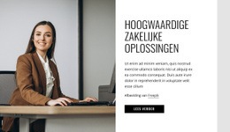 Bootstrap-HTML Voor Hoogwaardige Zakelijke Oplossingen